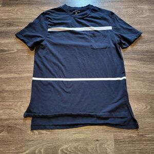 Five Four Horizontal Striped Pocket Tee Mens Medium